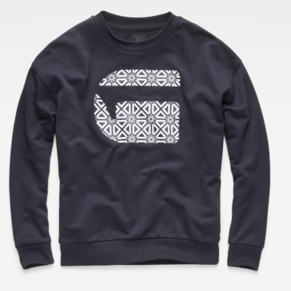 G Star Raw Oluva Oversized Sweater Navy